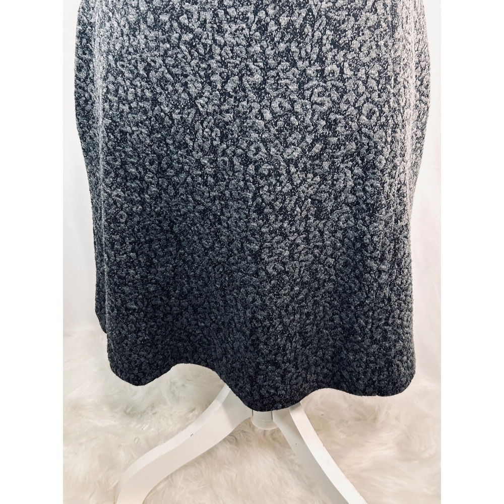 Nicole Miller New York Gray Black Animal Print Sleeveless Sheath Dress Size 8 - Picture 4 of 9
